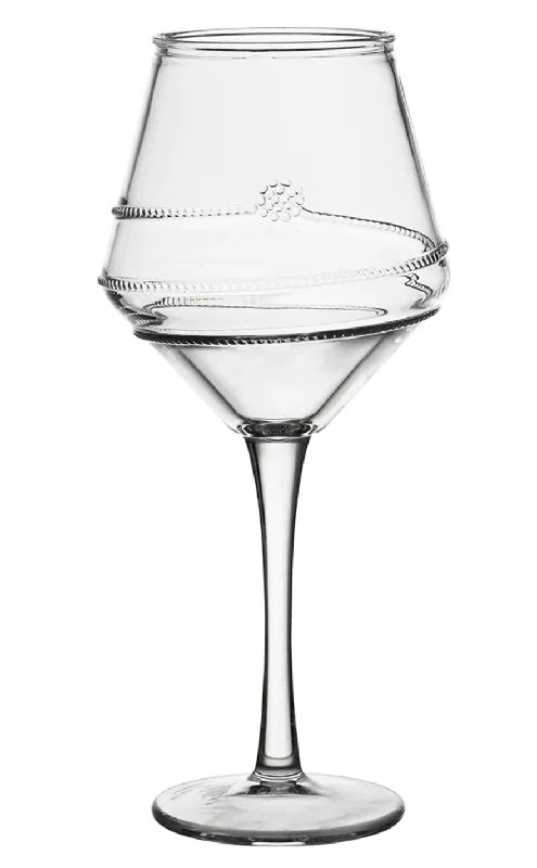 Luxury crystal water glasses-Juliska Amalia Wine Glass - Acrylic