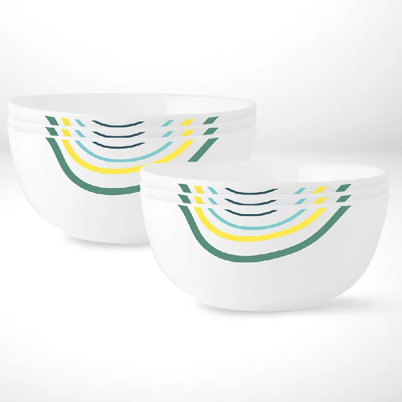 Affordable ceramic soup bowls-Larah by Borosil Mia Veg Bowl Set