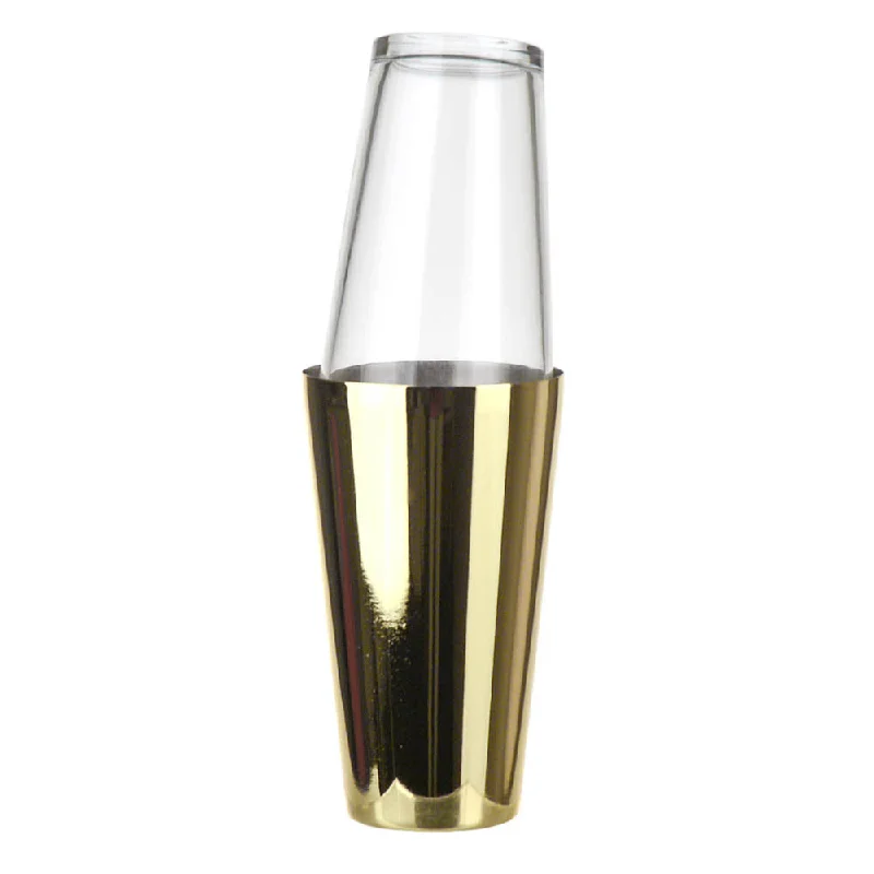 Affordable stainless steel trays-Boston Cocktail Shaker Light Gold 500ml