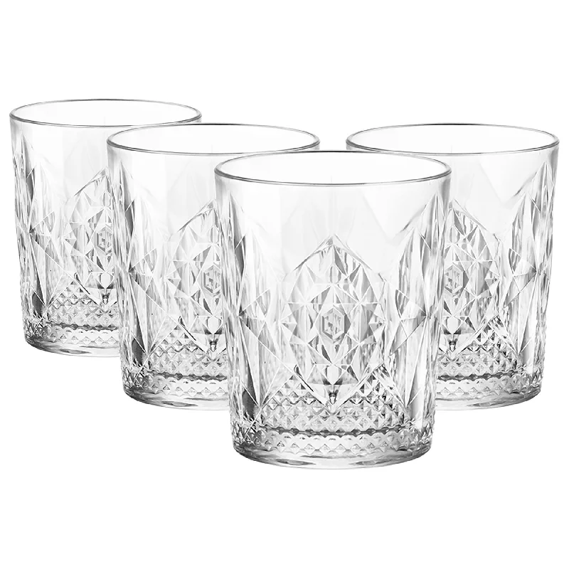 Affordable stainless steel cups-390ml Bartender Stone Whisky Glasses - Pack of Four