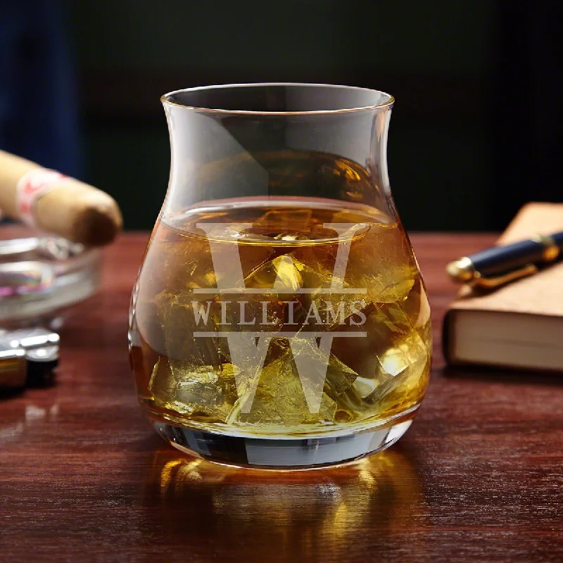 Affordable reusable straw cups-Engraved Canadian Glencairn Whisky Glass