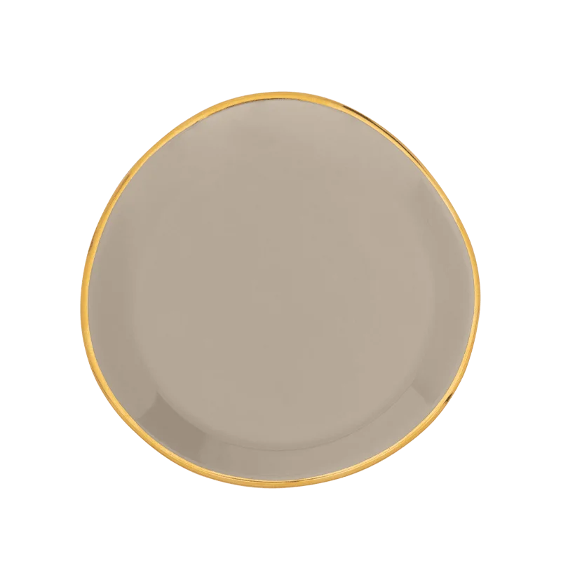 Trendy pastel dinnerware sets-Good Morning plate Ø9 cm - Gray Morn