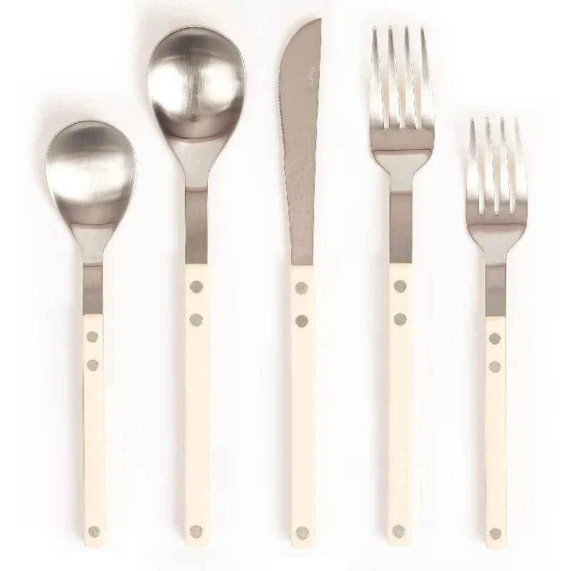 [Bogen] Sentier Satin Flatware Set (1 Set - 5 Pieces)