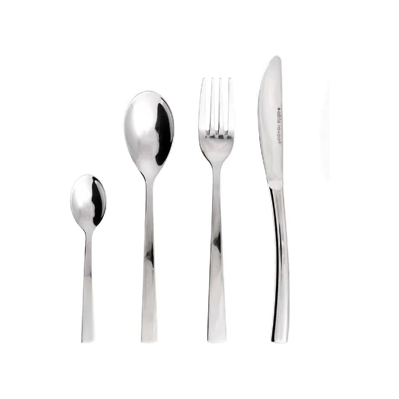 Designer espresso saucers on sale-Eetrite Newport 24 Piece Cutlery Set Silver