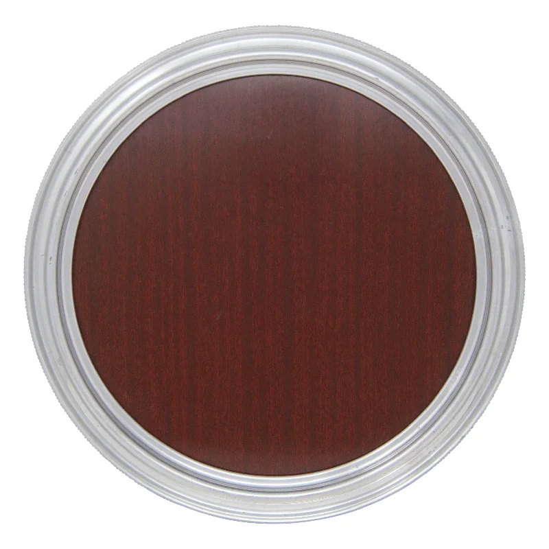 Casual outdoor serving trays-Brown Formica Round Tray