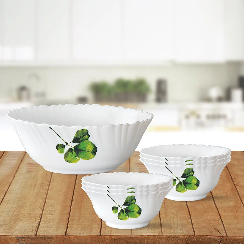 Stylish clear glass platters-Larah by Borosil Oval Pudding Set