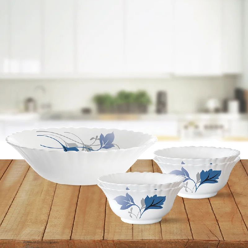 Trendy oversized ceramic bowls-Larah by Borosil Ageria Pudding Set