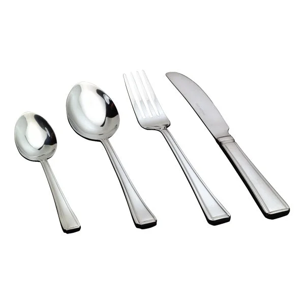 Affordable reusable plastic cutlery-Soup Spoon Harley Pattern (Dozen)