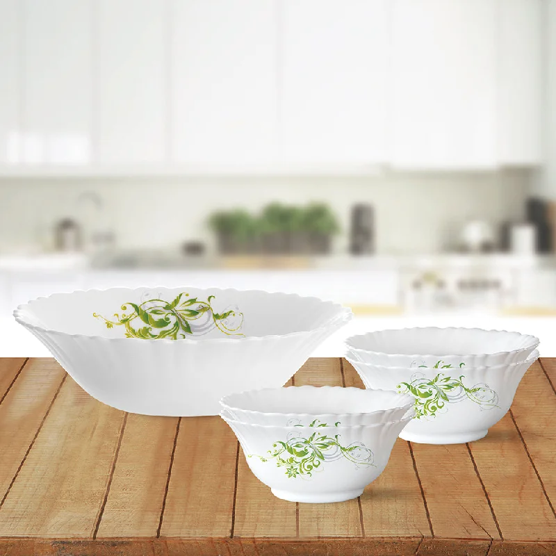 Chic minimalist serving trays-Larah by Borosil Erba Pudding Set