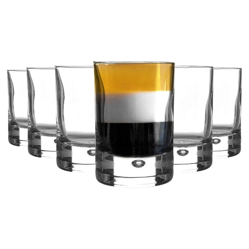 Trendy reusable glass cups-65ml Barglass Shot Glasses - Pack of Six