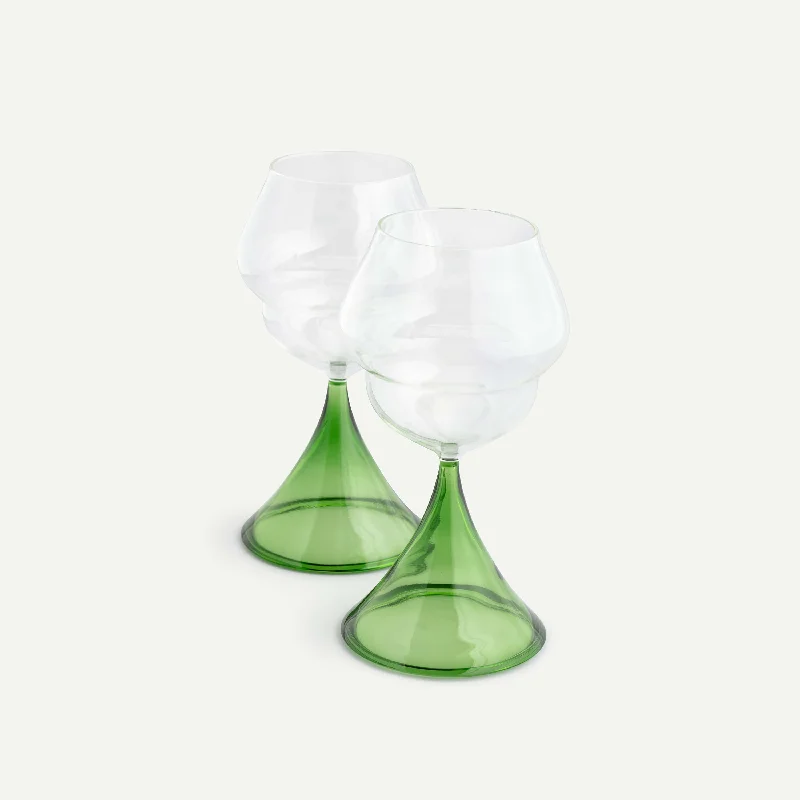 Chic pastel tumblers with lids-ORIOLE WINE GLASSES