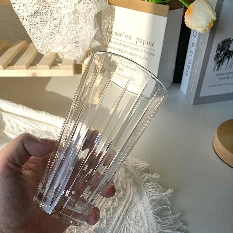 Designer bamboo tumblers on sale-Fine Crystal High Ball Glasses - Set of 6 | 430 ml