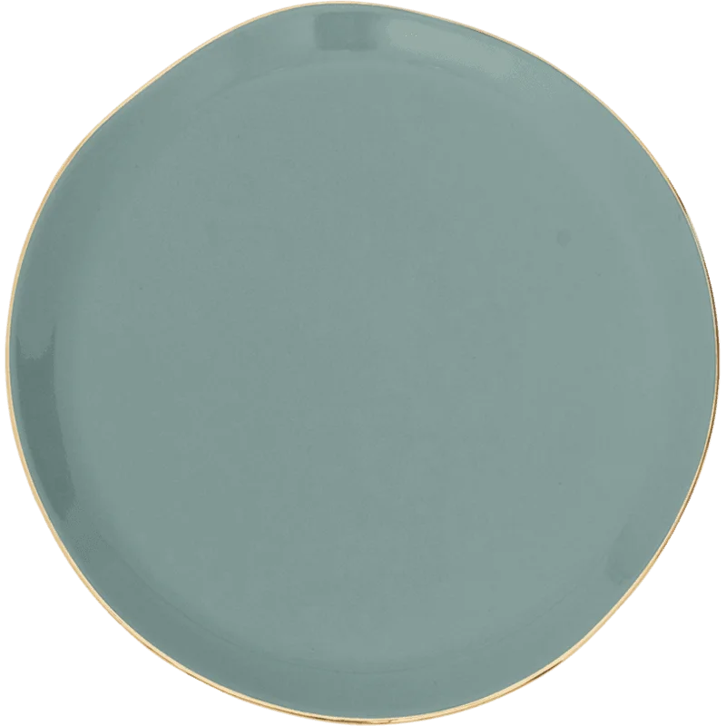 Trendy oversized dinner plates-Good Morning plate Ø22.8 cm - Slate