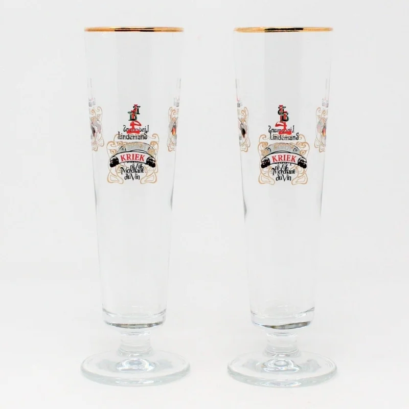 Designer double-wall espresso cups-Beer / Flute, Lindemans Authentic Lambic Brewery, Set of 2