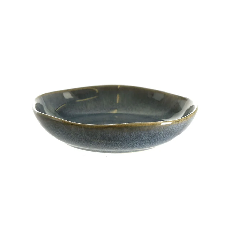 Trendy reusable glass trays-Stoneware Bowl Atomic Blue 13x3cm