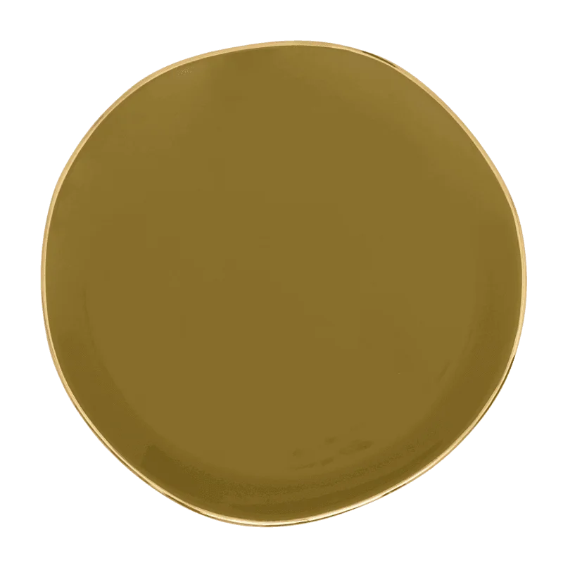 Chic minimalist serving trays-Good Morning plate Ø17 cm - Amber Green