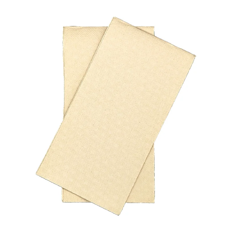 Designer stainless steel knives-Dinner Napkin | 2 Ply Quilted | GT Fold 8 Panels | 40x40cm | Natural