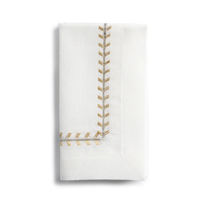 Chic minimalist serving trays-Riviera Napkin Set Of 6