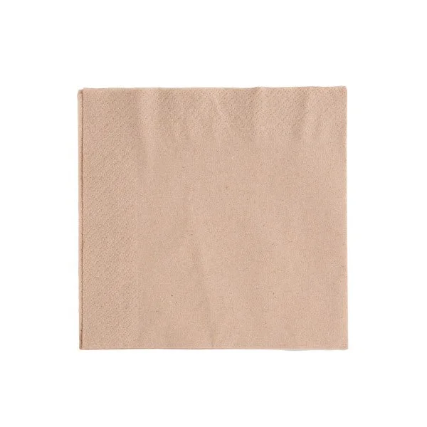 Chic metallic finish trays-Lunch Napkin | 1 Ply | 1/4 Fold | 30x30cm | Natural