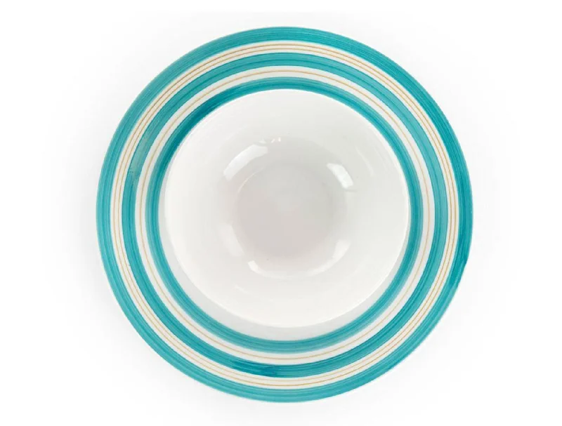 Affordable bamboo dinner plates-126913122, Gibson Home - Sunset Stripe, 10.5'' Ceramic Dinner Plate