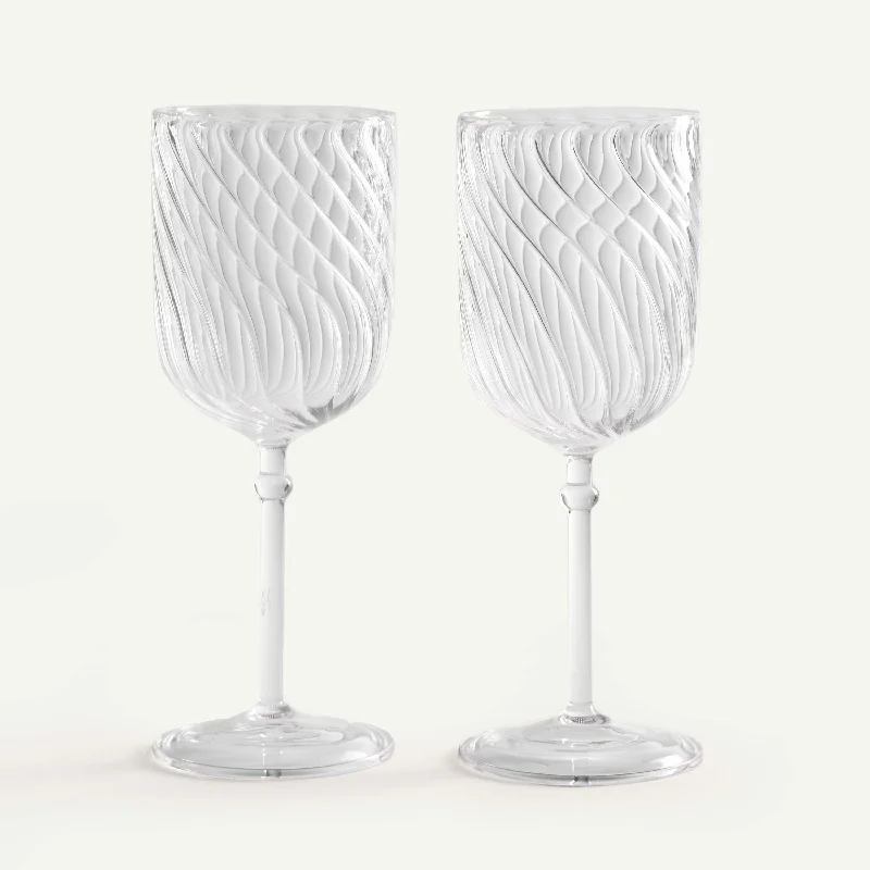 Designer whiskey glasses under 50-CHIARA ONDA RED WINE GLASSES