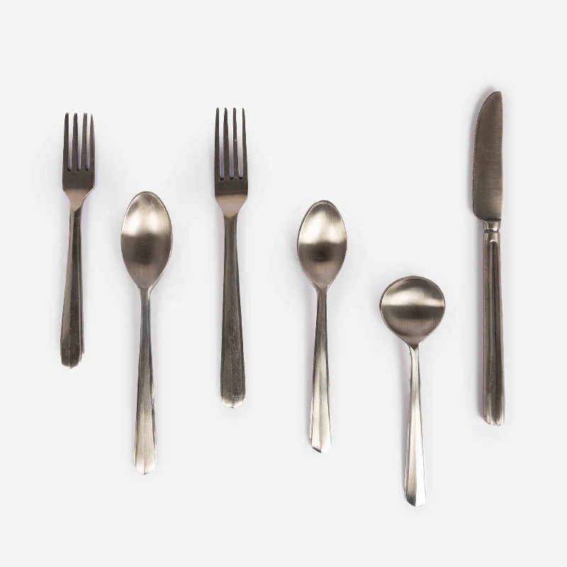 Trendy glass serving bowls-PIER CUTLERY SET