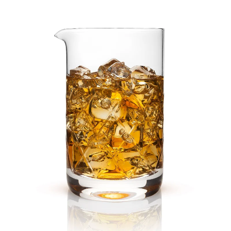 Chic frosted glass tumblers-Professional Extra Large Crystal Mixing Glass