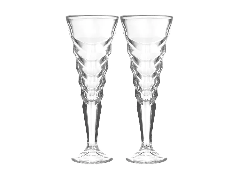 Luxury crystal juice glasses-Maxwell & Williams Cocktail & Co Mixologist Champagne Flute 180ML Set of 2 Vertex Gift Boxe