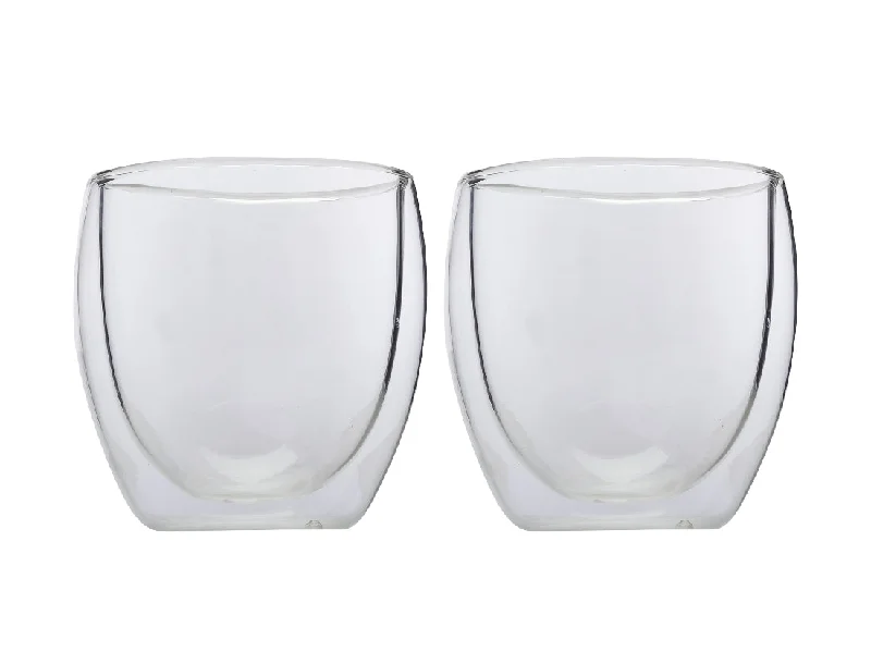 Affordable ceramic juice cups-Maxwell & Williams Blend Double Wall Coffee Cup 250ml Set Of 2 Gift Boxed