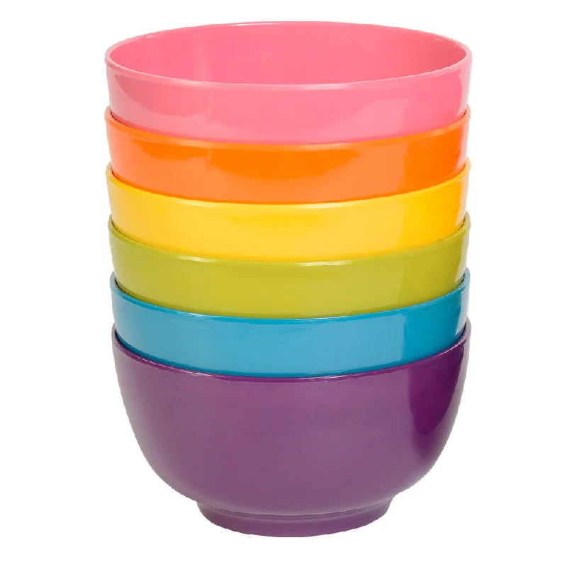 Elegant etched glass pitchers-Rainbow Small Bowl Set