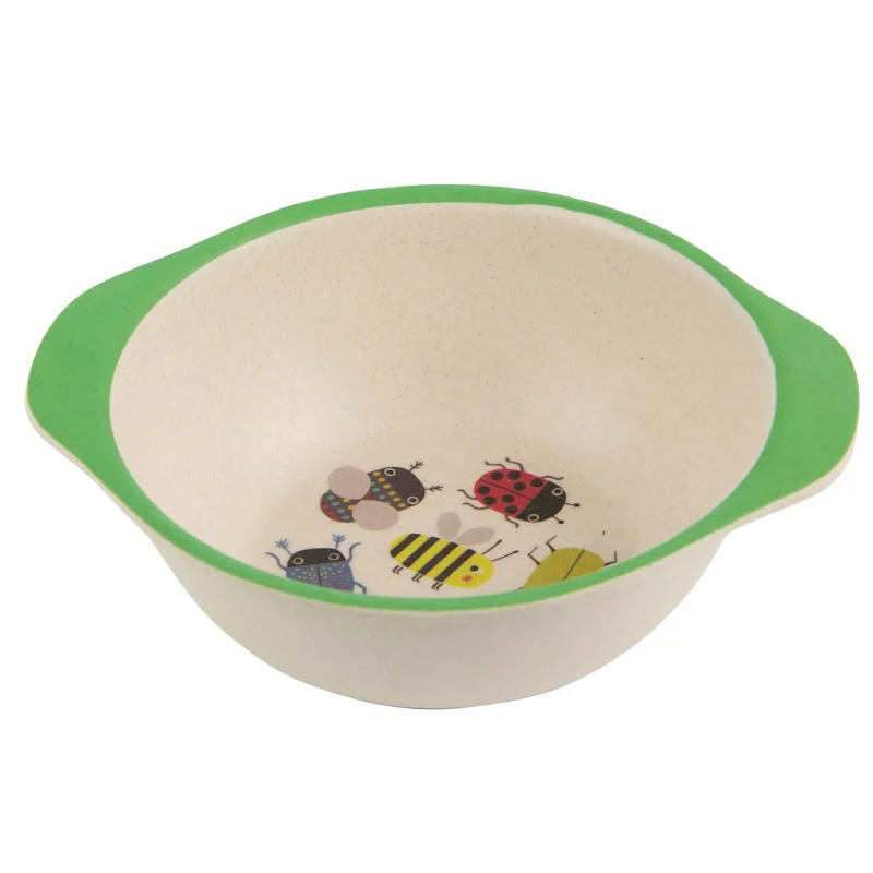 Stylish insulated serving bowls-RJB Stone Busy Bugs Kid's Bowl