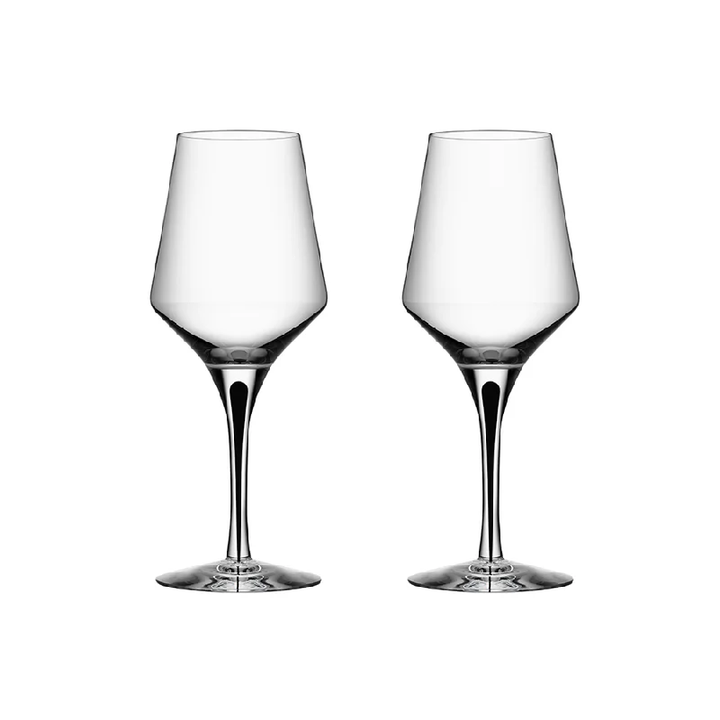 Stylish double-wall coffee cups-Metropol White Wine Glass, Set of 2