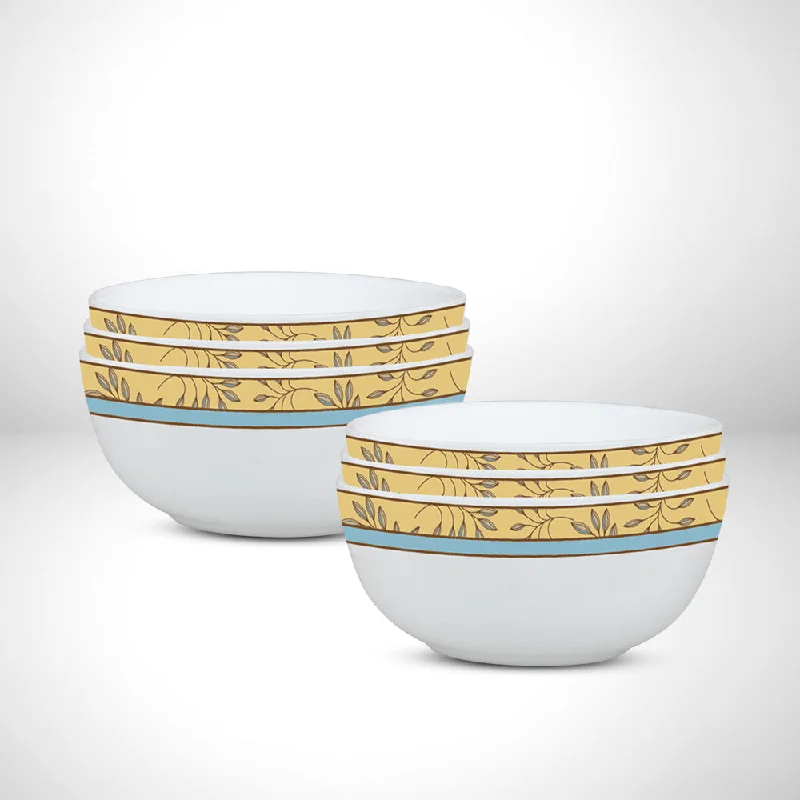 Stylish clear bowls for salad-Larah by Borosil Sunhara Veg Bowl Set