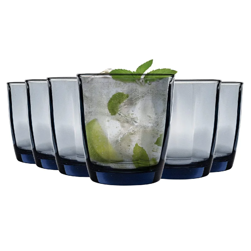 Trendy glass water cups-300ml Pulsar Whisky Glasses - Pack of Six