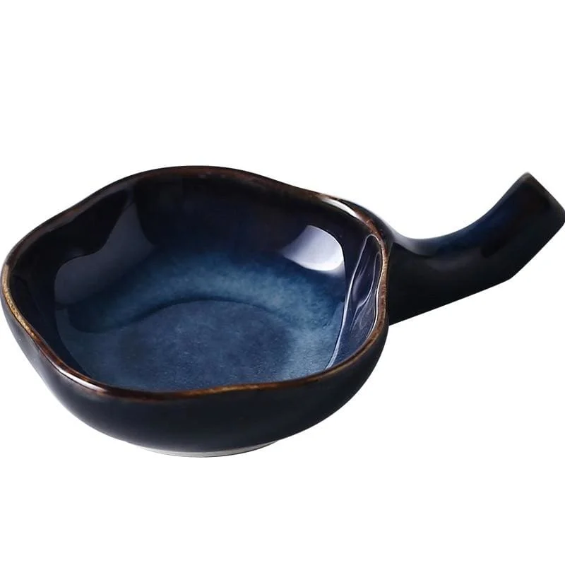 Trendy oversized ceramic bowls-Sauce Bowl & Chopsticks Holder