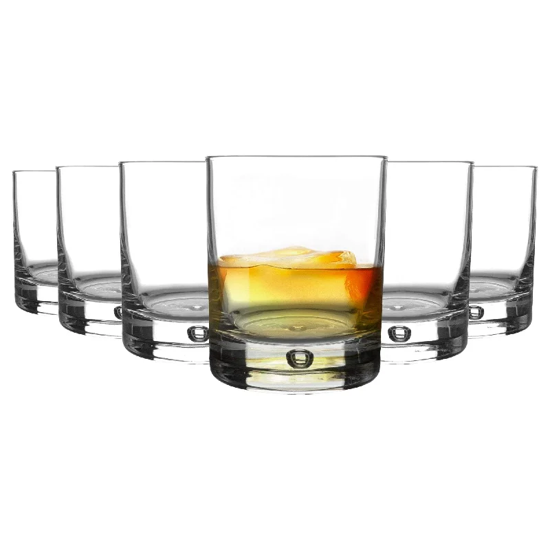 Vintage-inspired whiskey tumblers-280ml Barglass Whisky Glasses - Pack of Six