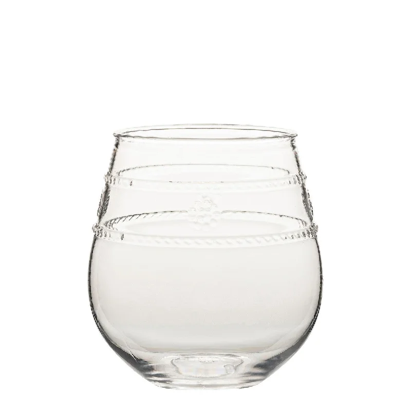 Luxury crystal juice glasses-Isabella Acrylic Stemless Wine Glass