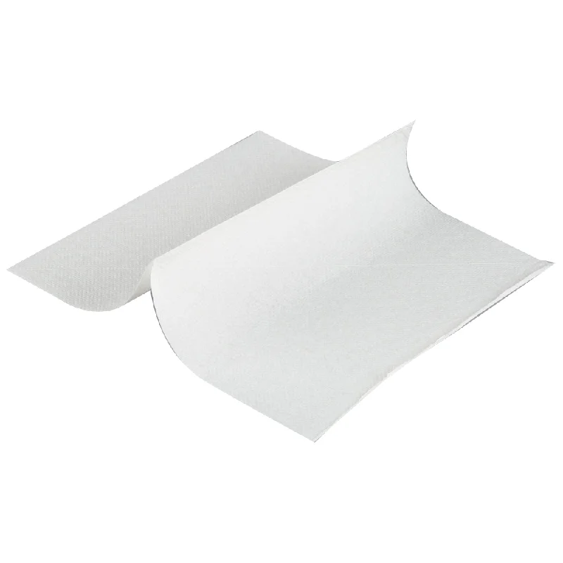 Designer ceramic dinner plates-Interfold Napkin White T410A1 8.5"X12.6"