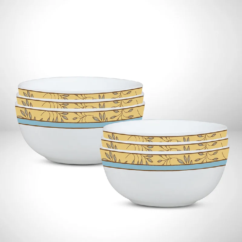 Trendy reusable glass trays-Larah by Borosil Sunhara Soup Bowl Set