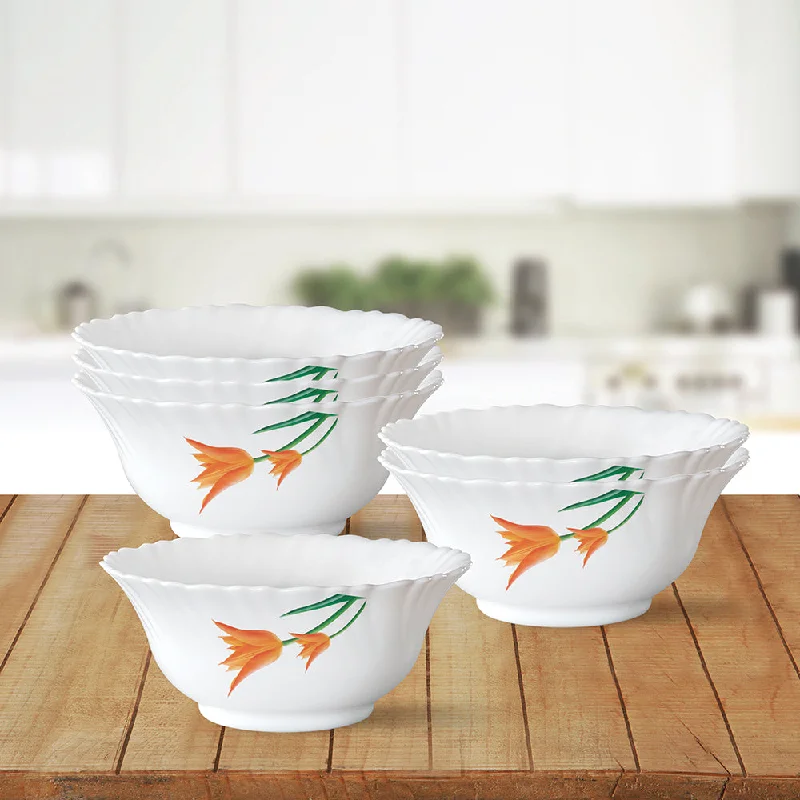 Trendy pastel dinnerware sets-Larah by Borosil Firefly Veg Bowl Set