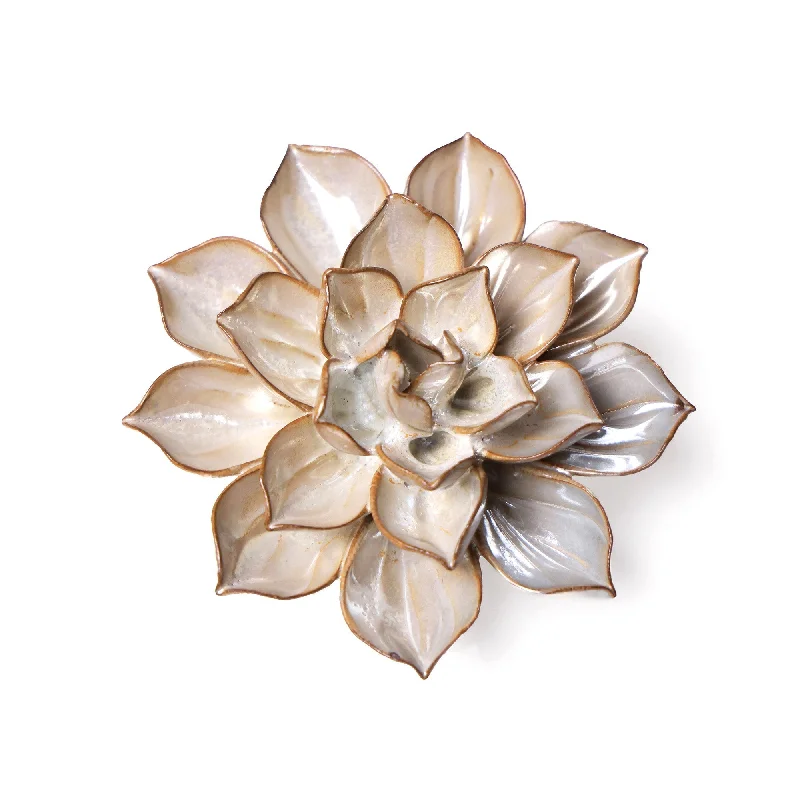 Casual canvas wall art prints-Ceramic Flower Wall Art Flower Pearl 8