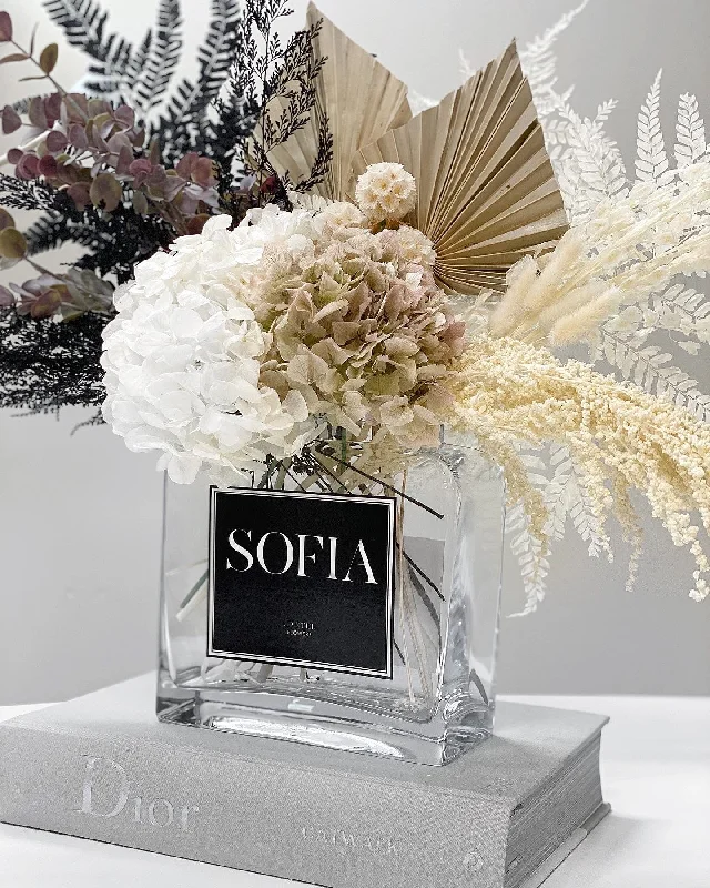 Luxury gold-accented mirrors-Forever Arrangement + Vase | 'Modern Mix'