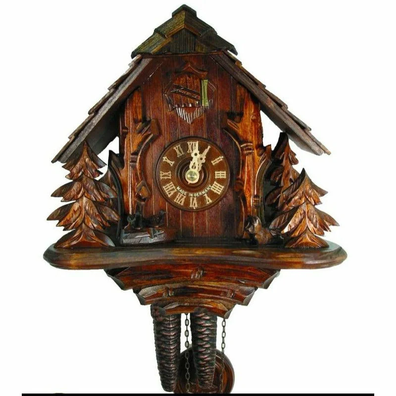 Affordable reusable wall decals-August Schwer Chalet-Style Cuckoo Clock - 1.0317.01.P - Made in Germany