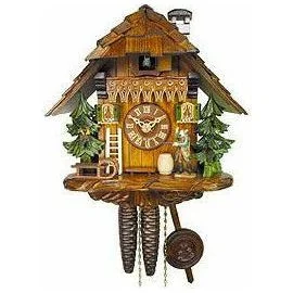 Casual woven baskets for storage-August Schwer Chalet-Style Cuckoo Clock - 1.0320.01.C - Made in Germany