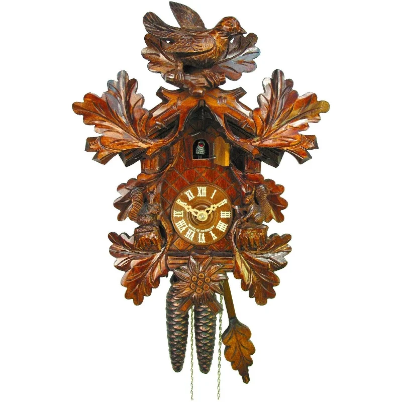 Luxury crystal hanging lights-August Schwer Cuckoo Clock - 1.5016.01.P - Made in Germany