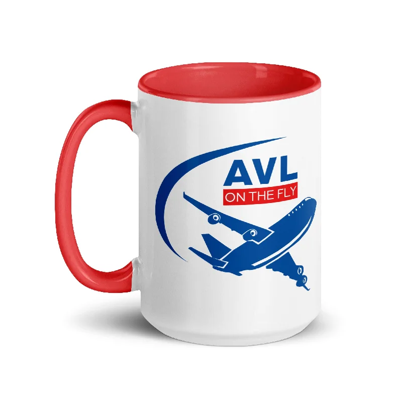 Stylish frosted coffee mugs-AVL ON THE FLY Mug with Color Inside