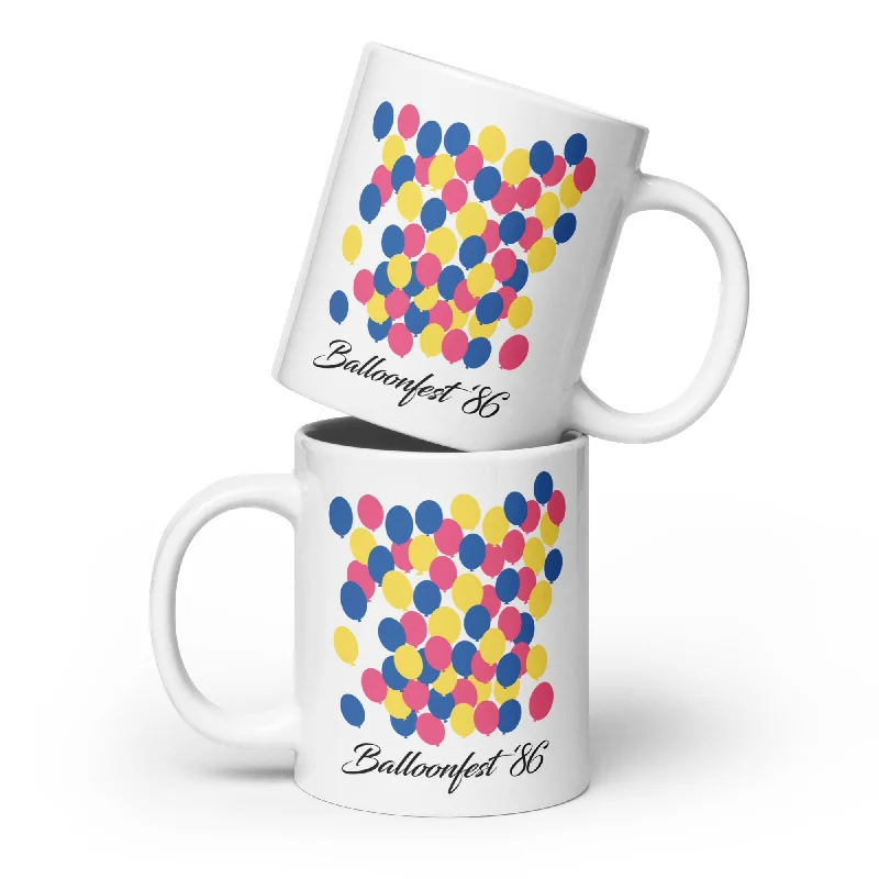 Trendy matte black mugs-Balloonfest '86 Mug