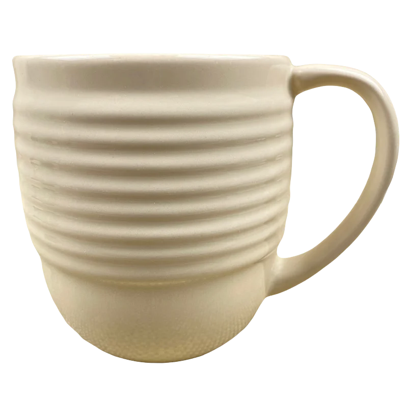 Trendy reusable coffee cups-Beehive Cream Mug Bosco Ware