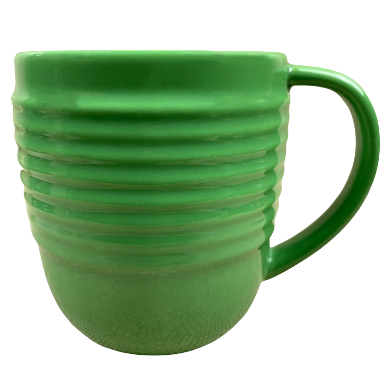 Vintage glassware for cocktails-Beehive Green Mug Bosco Ware