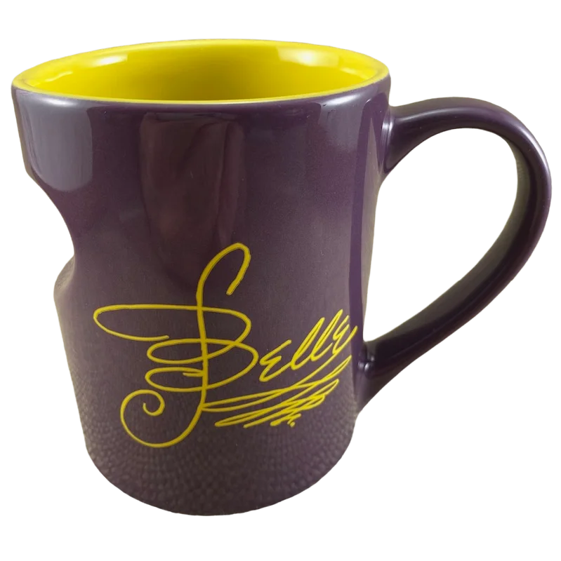 Affordable ceramic juice cups-Belle 3D Heart Cutout Signature Mug Disney